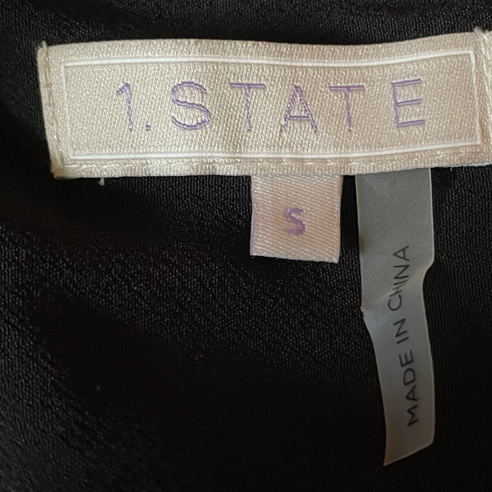 1 State shirt dress.  Black.  Comes with liner/slip. - Picture 7 of 10